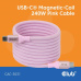 Club3D Kabel magnetický USB-C, 240W PD3.1, 480 Mbps, 2m, růžová