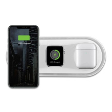 WG - Bezdrátová nabíječka stolní 22,5W, Fast Wireless Charger, bílá