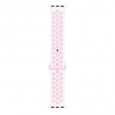 RhinoTech sportovní řemínek pro Apple Watch 42 / 44mm Bílo-růžová RhinoTech sportovní řemínek pro Apple Watch 42 / 44mm Bílo-růžová