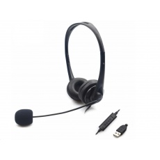 Sandberg náhlavní souprava SAVER s mikrofonem, konektor USB, stereo Sandberg náhlavní souprava SAVER s mikrofonem, konektor USB, stereo