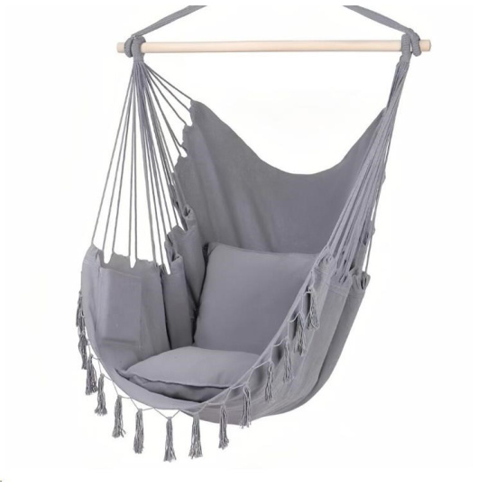 2Kids Toys Závěsné houpací křeslo šedé 2Kids Toys Závěsné houpací křeslo šedé