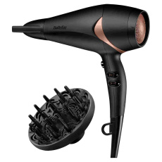 BaByliss D566E Bronze Shimmer fén, 2200 W, 2 teploty, 2 rychlosti, ionizér, difuzér, černý BaByliss D566E Bronze Shimmer fén, 2200 W, 2 teploty, 2 rychlosti, ionizér, difuzér, černý