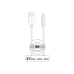 WG - Datový kabel Lightning MFI na USB-A, 1 metr, 2,4A , bílá