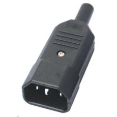 PREMIUMCORD Konektor napájecí 230V na kabel (samec, IEC C14) PREMIUMCORD Konektor napájecí 230V na kabel (samec, IEC C14)