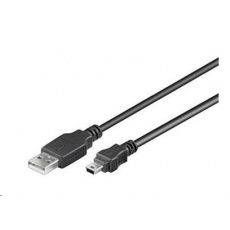 PREMIUMCORD Kabel USB 2.0 A-Mini B (5pin) propojovací 0,2m PREMIUMCORD Kabel USB 2.0 A-Mini B (5pin) propojovací 0,2m