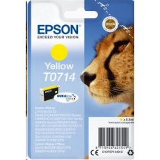 EPSON ink bar Singlepack Yellow T0714 DURABrite Ultra Ink (5,5 ml) EPSON ink bar Singlepack Yellow T0714 DURABrite Ultra Ink (5,5 ml)