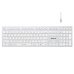 A4tech FBX50C, bezdrátová kancelářská klávesnice, bílá