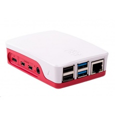 Raspberry Pi oficiální krabička pro Raspberry Pi 4B, malinová/bílá Raspberry Pi oficiální krabička pro Raspberry Pi 4B, malinová/bílá