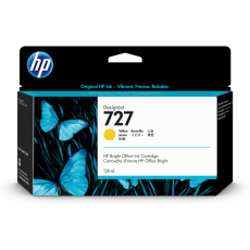 HP 727 Yellow Ink Cart, 130 ml, B3P21A HP 727 Yellow Ink Cart, 130 ml, B3P21A