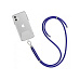 WG - Crossbody lace strap / transparent / blue