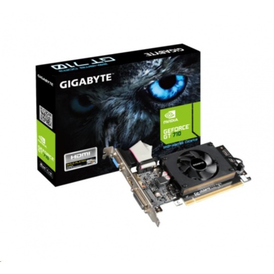 GIGABYTE VGA NVIDIA GV-N710D3-2GL 2.0, GT 710, 2GB DDR3, 1xHDMI, 1xDVI, 1xVGA GIGABYTE VGA NVIDIA GV-N710D3-2GL 2.0, GT 710, 2GB DDR3, 1xHDMI, 1xDVI, 1xVGA