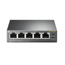 TP-Link switch TL-SF1005P (5x100Mb/s, 4xPoE+, 67W, fanless)