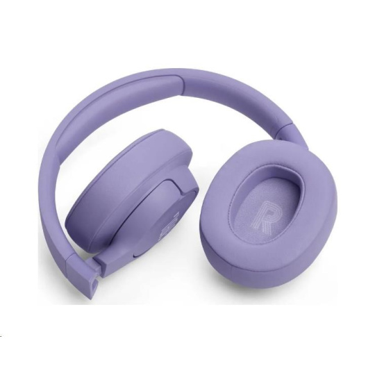 JBL Tune 720BT Purple bezdrátová sluchátka přes uši, Bluetooth 5.3, až 76 hodin a rychlé dobití, fialová