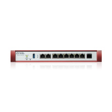Zyxel USG FLEX200 HP Series, User-definable ports with 1*2.5G, 1*2.5G( PoE+) & 6*1G, 1*USB with 1 YR Security bundle