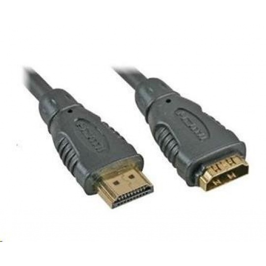 PREMIUMCORD Kabel prodlužovací HDMI - HDMI 2m, zlacené konektory