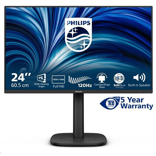 Philips MT 23,8" 24B2N3200J - 1920x1080,IPS,120Hz,D-Sub,HDMI,DP,USBhub,Repro,Pivot, posk obal Philips MT 23,8" 24B2N3200J - 1920x1080,IPS,120Hz,D-Sub,HDMI,DP,USBhub,Repro,Pivot, posk obal