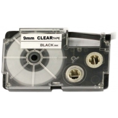 Xerox kompatibilní páska s Casio, XR-9X1, 9mm x 8m, černý tisk / průhledný podklad - ALLPRINT Xerox kompatibilní páska s Casio, XR-9X1, 9mm x 8m, černý tisk / průhledný podklad - ALLPRINT