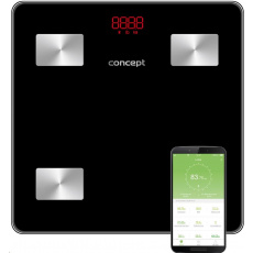 Concept VO4001 Osobní váha diagnostická 180 kg, černá Concept VO4001 Osobní váha diagnostická 180 kg, černá