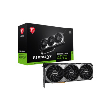 MSI VGA NVIDIA GeForce RTX 4070 Ti VENTUS 3X E1 12G OC, RTX 4070 Ti, 12GB GDDR6X, 3xDP, 1xHDMI MSI VGA NVIDIA GeForce RTX 4070 Ti VENTUS 3X E1 12G OC, RTX 4070 Ti, 12GB GDDR6X, 3xDP, 1xHDMI