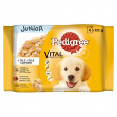 Kap.PEDIGREE Junior kureci+ryze a ryze+hovezi 4x100g Kap.PEDIGREE Junior kureci+ryze a ryze+hovezi 4x100g