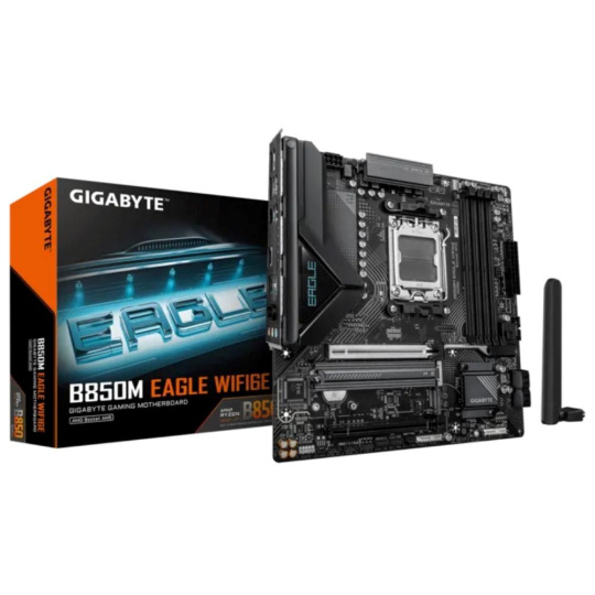 GIGABYTE MB Sc AM5 B850M EAGLE WF6E, AMD B850, 4xDDR5, 1xHDMI, 2xDP, Wifi, mATX GIGABYTE MB Sc AM5 B850M EAGLE WF6E, AMD B850, 4xDDR5, 1xHDMI, 2xDP, Wifi, mATX