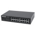 Intellinet 16-port Gigabit Ethernet Switch, 16x GbE, fanless