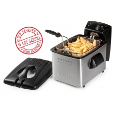 DOMO DO464FR Nerezová fritéza 3l smalt s filtrem DOMO DO464FR Nerezová fritéza 3l smalt s filtrem