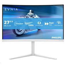 Philips MT 27" 27M2C5201L - 1920x1080,Fast VA,180Hz,2xHDMI,1xDP,zakřivený,bílá Philips MT 27" 27M2C5201L - 1920x1080,Fast VA,180Hz,2xHDMI,1xDP,zakřivený,bílá