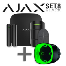 SET 8 - Ajax StarterKit black + Ajax Socket black - ZDARMA