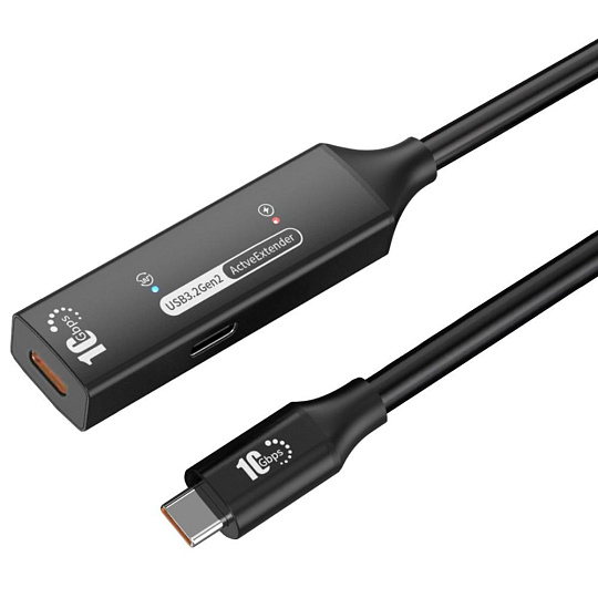 PremiumCord USB-C 3.2 Gen 2 repeater a prodlužovací kabel Male-Female, 10Gbps Aluminium 7m PremiumCord USB-C 3.2 Gen 2 repeater a prodlužovací kabel Male-Female, 10Gbps Aluminium 7m