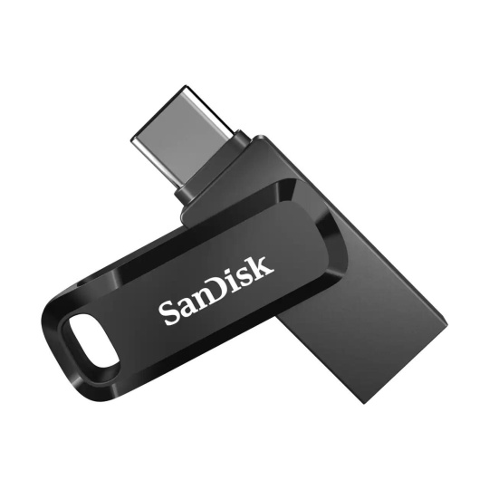 SanDisk Flash Disk 64GB Ultra Dual Drive Go, USB-C 3.2, Černá