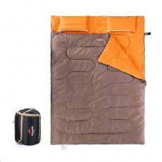 Naturehike spací pytel pro 2 osoby 2400g - hnědá/oranžová Naturehike spací pytel pro 2 osoby 2400g - hnědá/oranžová