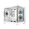 BAZAR Cooler Master case Elite 481 Wood, ATX, Průhledná bočnice, 3x 120mm ARGB Fan, Bílá