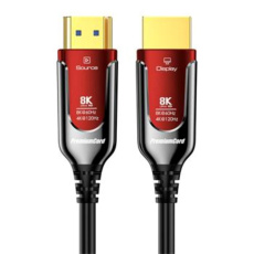 PREMIUMCORD Ultra High Speed HDMI 2.1 optický fiber kabel 8K@60Hz, zlacené 5m