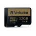 VERBATIM MicroSDHC karta 32GB PRO+ Class 10, UHS 1 (R:90/W:80 MB/s)