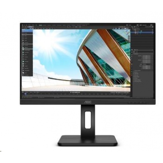 AOC MT IPS LCD WLED 27" U27P2 - IPS panel, 3840x2160, HDMI, DP, USB, repro, pivot