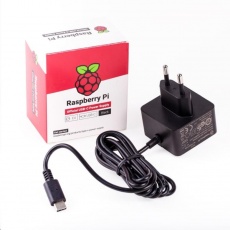 Raspberry Pi napájecí zdroj USB-C 5,1V 3A pro Raspberry Pi 4B, EU, černý Raspberry Pi napájecí zdroj USB-C 5,1V 3A pro Raspberry Pi 4B, EU, černý