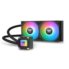 THERMAL TAKE Vodní chladič LA240 ARGB, 2x120mm ARGB, LGA1851, AM5, černá THERMAL TAKE Vodní chladič LA240 ARGB, 2x120mm ARGB, LGA1851, AM5, černá