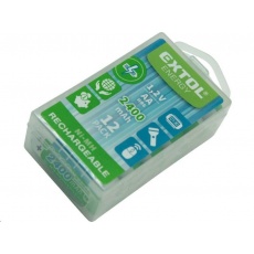 Extol Energy (42063) baterie nabíjecí, 12ks, AA (HR6), 1,2V, 2400mAh, NiMh Extol Energy (42063) baterie nabíjecí, 12ks, AA (HR6), 1,2V, 2400mAh, NiMh