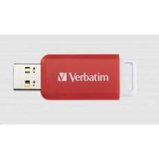 VERBATIM Flash Disk 16GB DataBar USB 2.0 Drive, červená