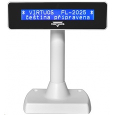 Virtuos zákaznický displej Virtuos FL-2025MB 2x20, USB, bílý