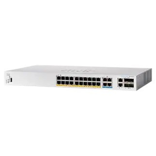 Cisco switch CBS350-24MGP-4X-EU (20xGbE,4x2,5GbE,2x10GbE/SFP+ combo,2xSFP+,24xPoE+,4xPoE++,375W) - REFRESH