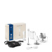 Smeg HBF12WHEU, tyčový mixér s příslušenstvím a kuchyňský robot HBF01, 700 W, 14850 RPM, turbo, 50's Style, bílá