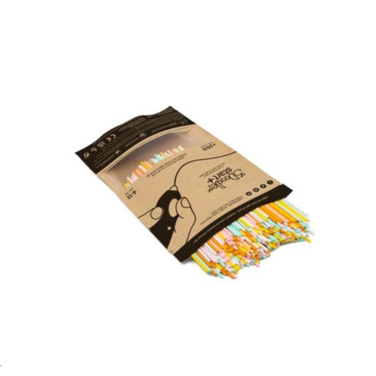 VZOREK - 3Doodler náplň ECO-PCL pro 3D pero Start+ 250ks - bílá, mint, oranžová, žlutá