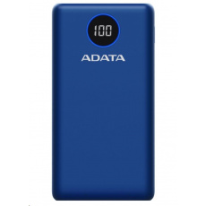 ADATA PowerBank P20000QCD - externí baterie pro mobil/tablet 20000mAh, 2,1A, modrá (74Wh) ADATA PowerBank P20000QCD - externí baterie pro mobil/tablet 20000mAh, 2,1A, modrá (74Wh)