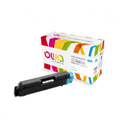 OWA Armor toner pro KYOCERA FS-C5250, 2026, 5000 Stran, TK590C, modrá/cyan + waste box (TK-590C)