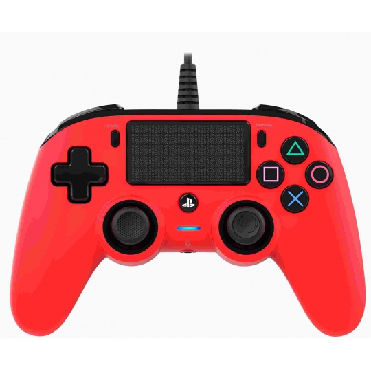 Nacon Wired Compact Controller - ovladač pro PlayStation 4 - červený Nacon Wired Compact Controller - ovladač pro PlayStation 4 - červený