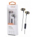 Aligator stereo sluchátka AE02 s mikrofonem, 3,5 mm jack, zlatá