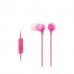 SONY stereo sluchátka MDR-EX15AP, růžová
