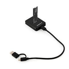 GEMBIRD dokovací stanice pro stolní počítače DD-U3M2, USB-C, M.2 SATA, NVMe SSD, černá GEMBIRD dokovací stanice pro stolní počítače DD-U3M2, USB-C, M.2 SATA, NVMe SSD, černá